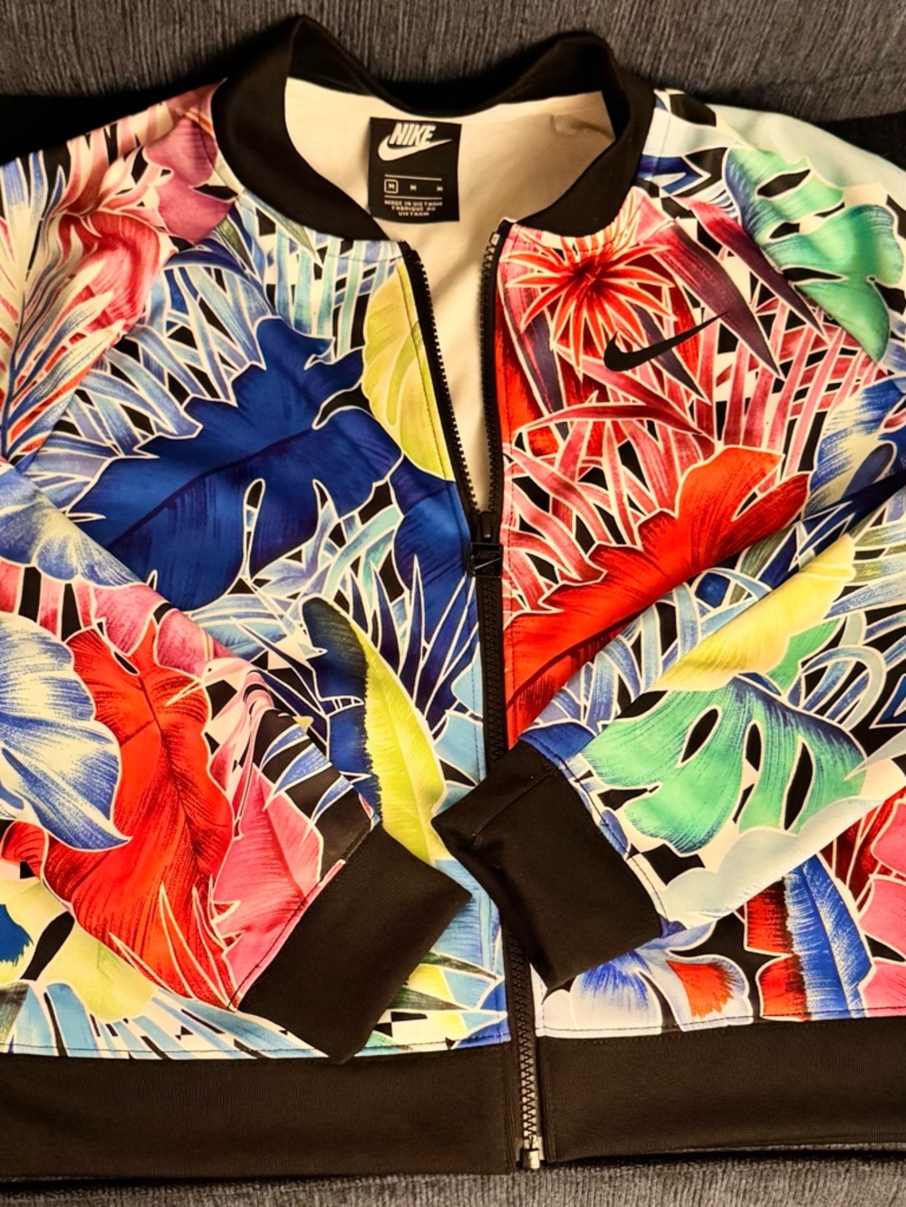Nike Women's Multicolor Floral Bomber Jacket